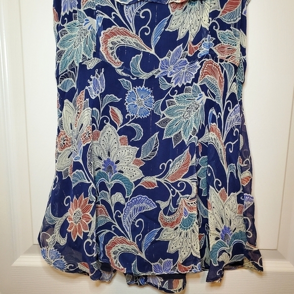 ANTHROPOLOGIE MAEVE  Mariposa Blouse Top size 6 Cold Shoulder - Picture 9 of 11